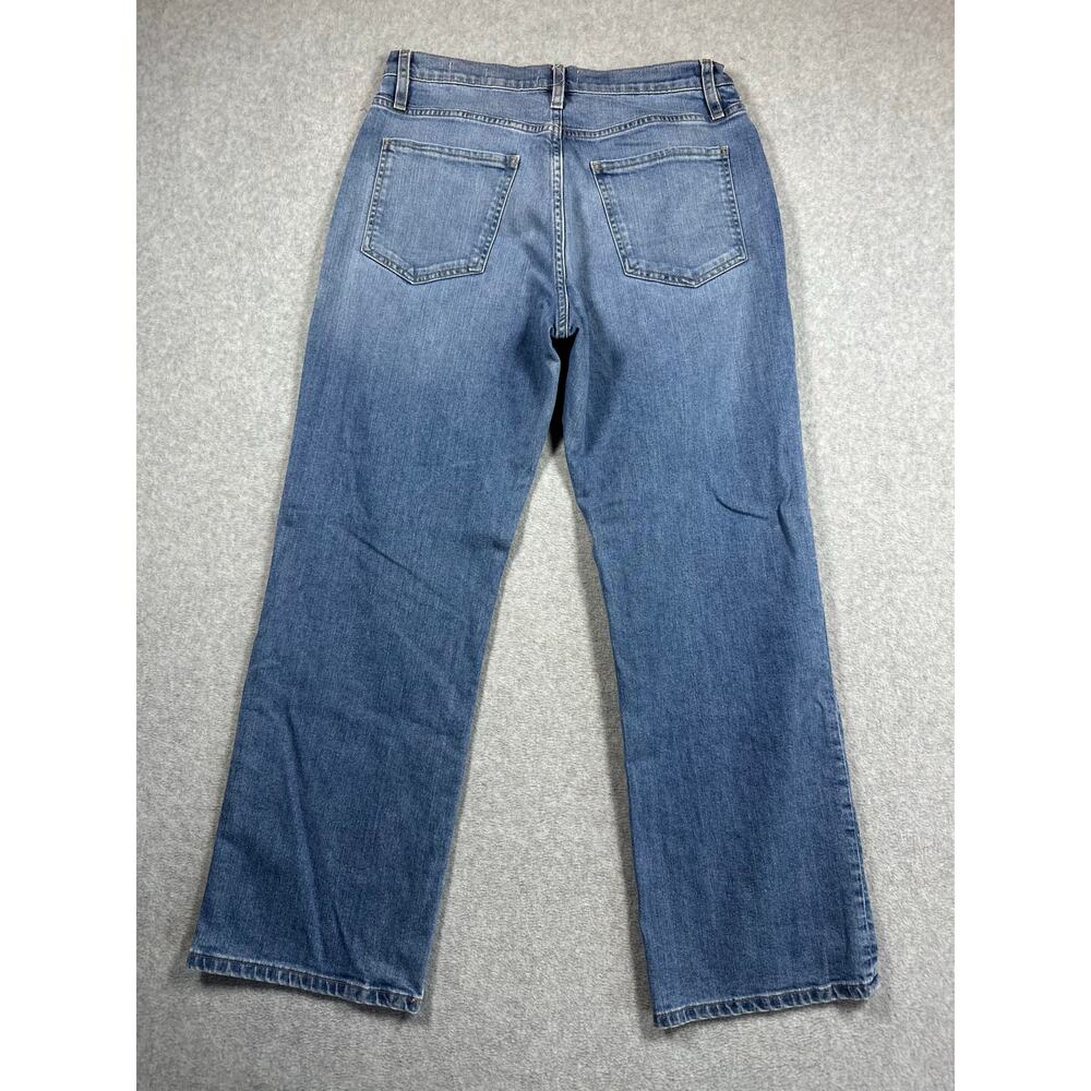 Frame Jeans Women Size 30 Blue Cotton Denim High-Rise Le Jane Ankle Wide Zip Fly - Picture 4 of 4